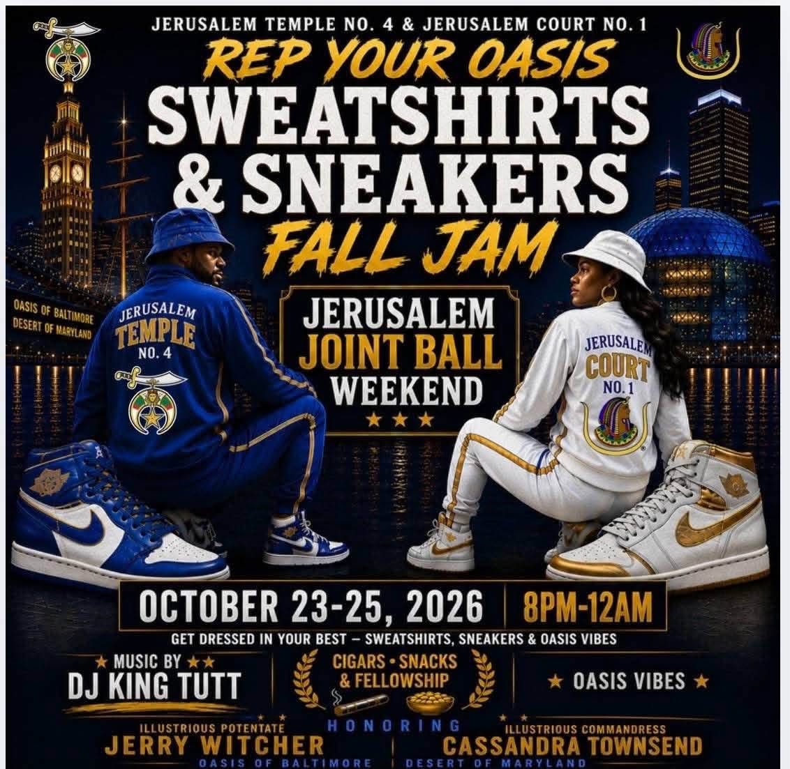 Sweatshirts & Sneakers Fall Jam flyer