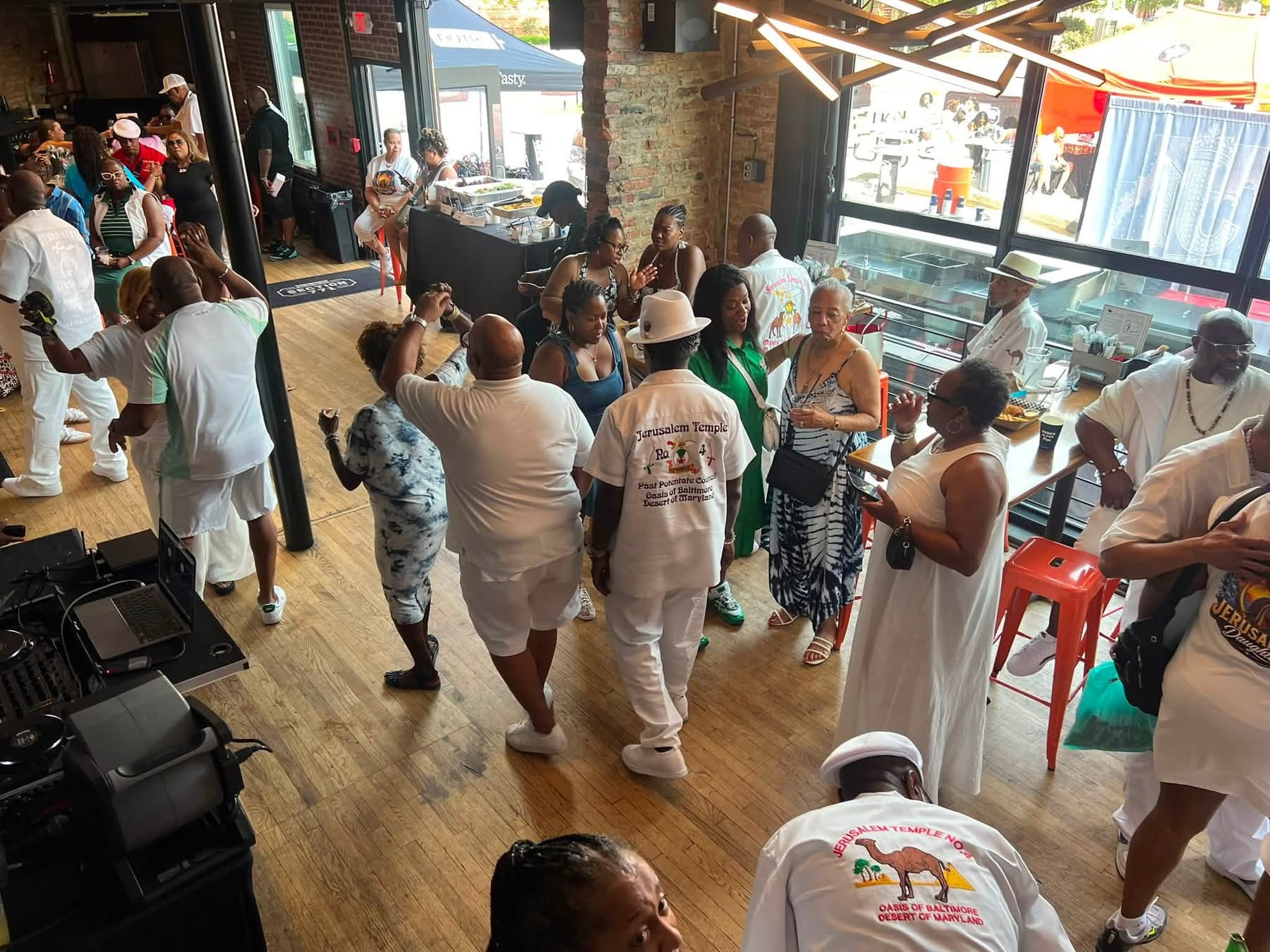 Dancing and celebration at the Summer Sizzle