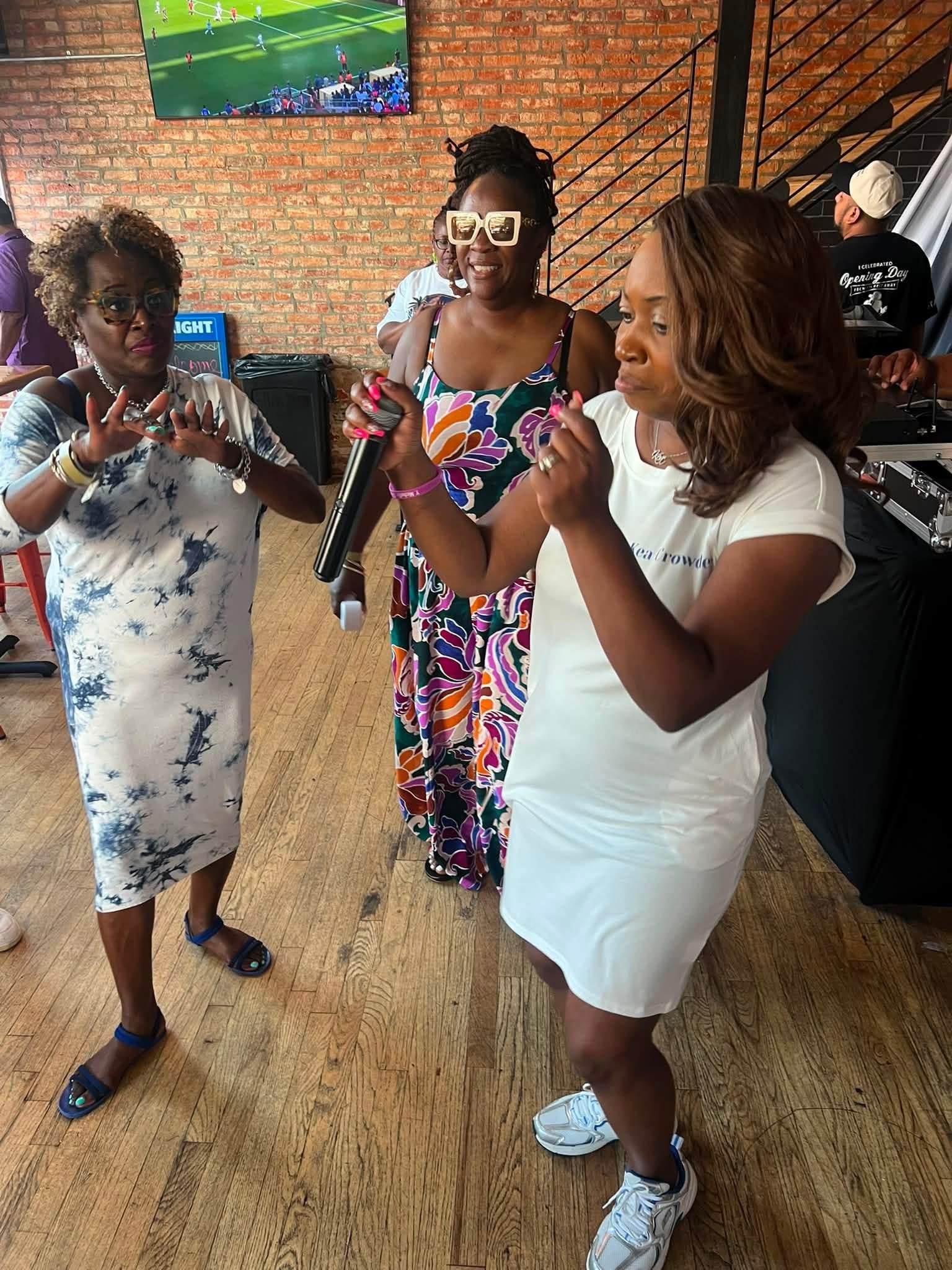 Dancing and celebration at the Summer Sizzle