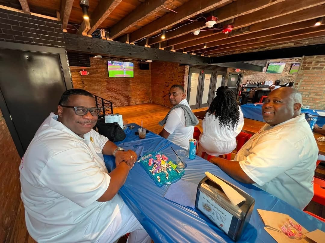 Nobles relaxing at the Summer Sizzle indoor venue
